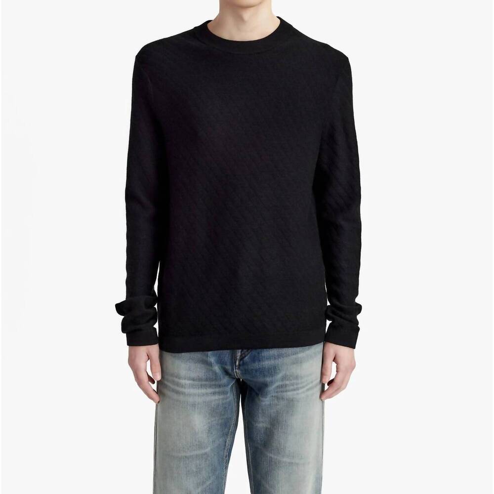 NEW TIGER OF SWEDEN essler long sleeve sweater in deep ocean